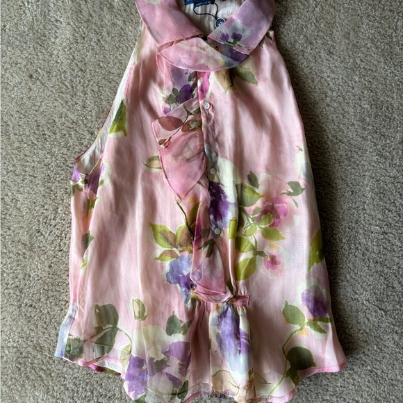 Ralph Lauren Pink Floral Tank Top - Picture 2 of 4